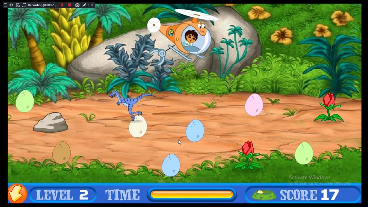Go Diego Go! Diego's Dinosaur Adventure Flash Games Full Longplay