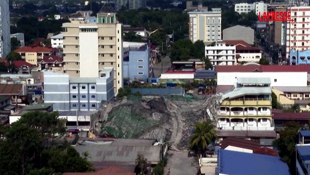 Filippine, crolla palazzo di nove piani: decine di persone intrappolate sotto le macerie