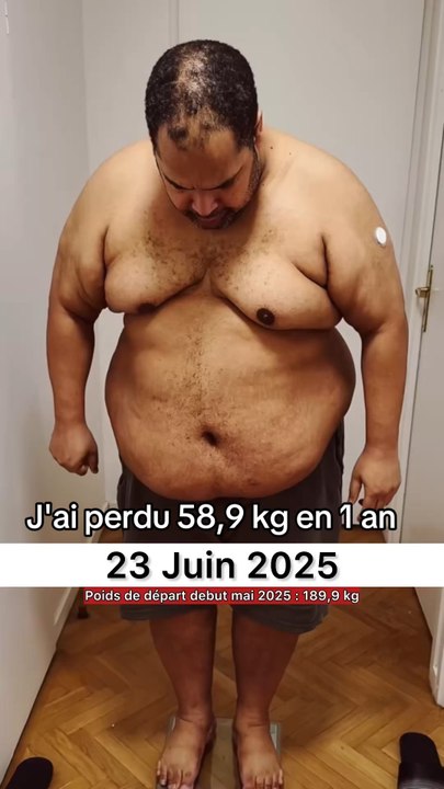 J'ai perdu 58,9 kg en 1 an 💪🏾 #motivation #transformation #pertedepoids #avantapres