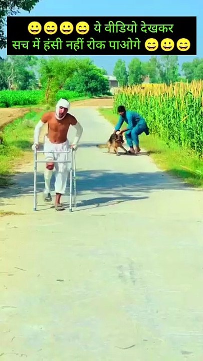 Very funny video a dog and veshakhi man