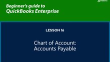 16 - Chart of Accounts: Accounts Payables