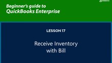 17- Receive Inventory with Bill transaction