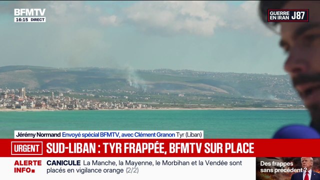 Guerre au Moyen-Orient: Tyr, au sud-Liban, visée par des frappes israéliennes