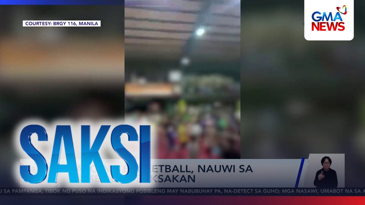 Laro ng basketball, nauwi sa rambol at saksakan | Saksi - video Dailymotion