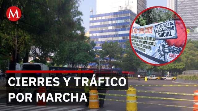 La CNTE paraliza Paseo de la Reforma y prevén plantón en el Zócalo; exigen reunión con Sheinbaum