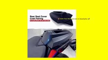 Rear Seat Cover Cowl Fairing Rear Passenger Pillion Black Carbon Fiber Motorcycle Accessories For Aprilia RS457 RS 457 2024 2025