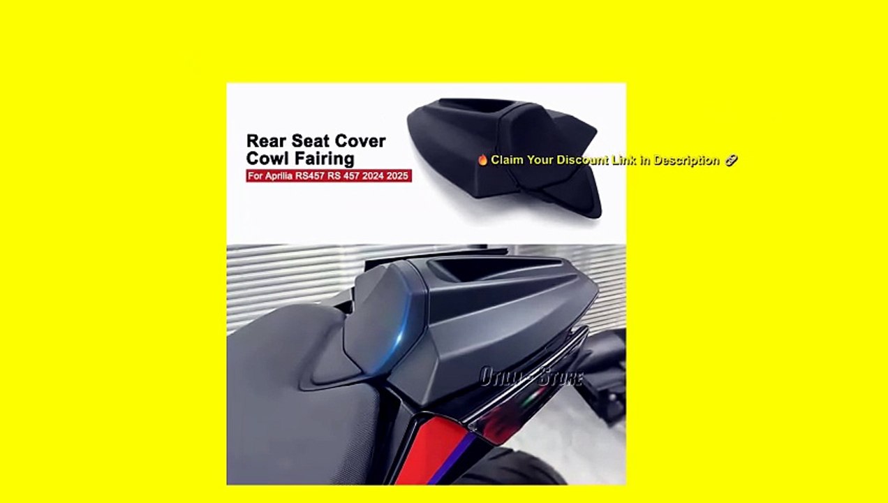 Rear Seat Cover Cowl Fairing Rear Passenger Pillion Black Carbon Fiber Motorcycle Accessories For Aprilia RS457 RS 457 2024 2025