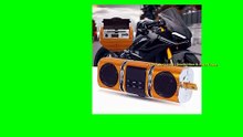 Wireless Motorcycle Speakers with Built-in Amplifier Sound Bar USB Inputs FM & AUX Radio 12V Metal MP3 Player for Off-Road Bikes