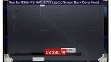 New for GS66 MS-16V1 16V3 Laptop Screen Back Cover Front Bezel... -- Best Buy 2026 | Great Quality!
