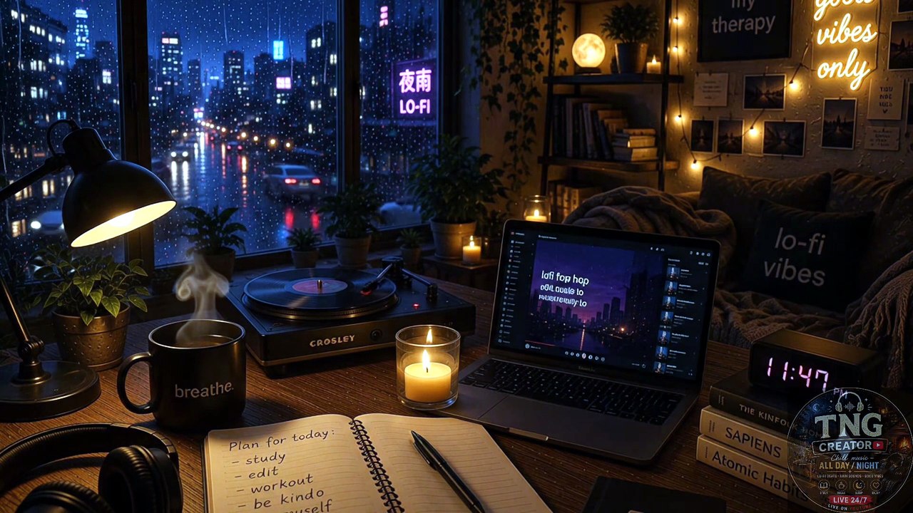 Episode 16 — Rainy Window LoFi 🌧️🎶 | Chill Music for Sleep, Study & Relaxing