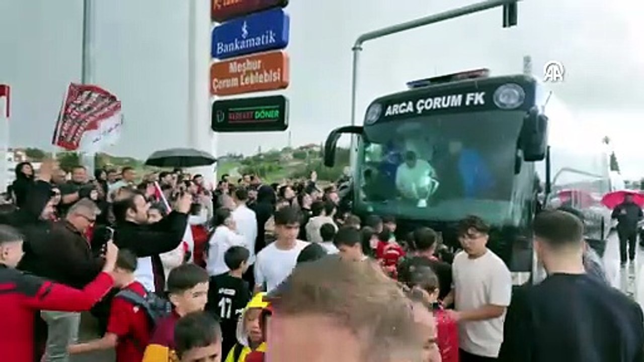 Süper Lig'e yükselen Çorum FK, kentte coşkuyla karşılandı | Ajansspor | AA