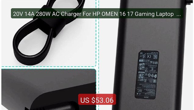 20V 14A 280W AC Charger For HP OMEN 16 17 Gaming Laptop ZBook... Hot Deal 2026 | Limited Offer!