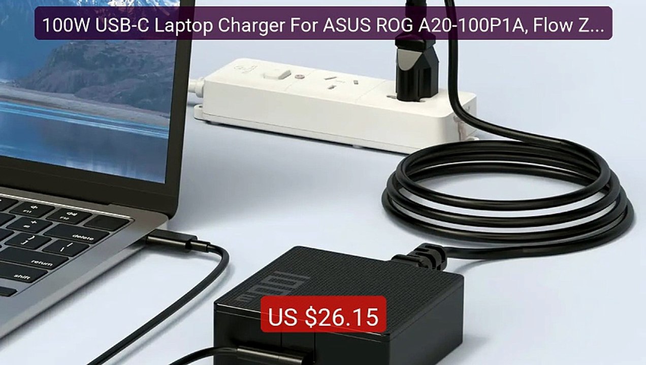 100W USB-C Laptop Charger For ASUS ROG A20-100P1A, Flow Z13... -- Top Pick 2026 | Unbeatable Price!