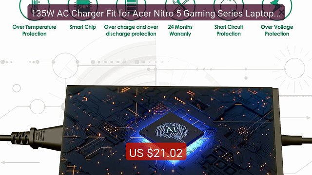 135W AC Charger Fit for Acer Nitro 5 Gaming Series Laptop Adap... Hot Deal 2026 | Limited Offer!