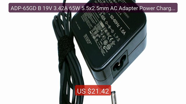 ADP-65GD B 19V 3.42A 65W 5.5x2.5mm AC Adapter Power Charger Fo... Hot Deal 2026 | Limited Offer!