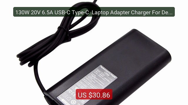 130W 20V 6.5A USB-C Type-C Laptop Adapter Charger For Dell... Top Pick 2026 | Unbeatable Price!