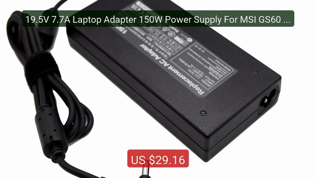 19.5V 7.7A Laptop Adapter 150W Power Supply For MSI GS60 GS70 GE62 ... Top Rated 2026 | Buy Now!