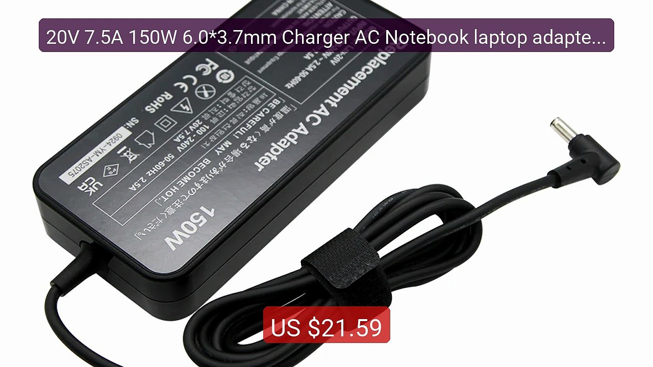 20V 7.5A 150W 6.0*3.7mm Charger AC Notebook laptop adapter For... -- Hot Deal 2026 | Limited Offer!