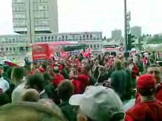 Euro 2008 - Arrivée des Tchèques