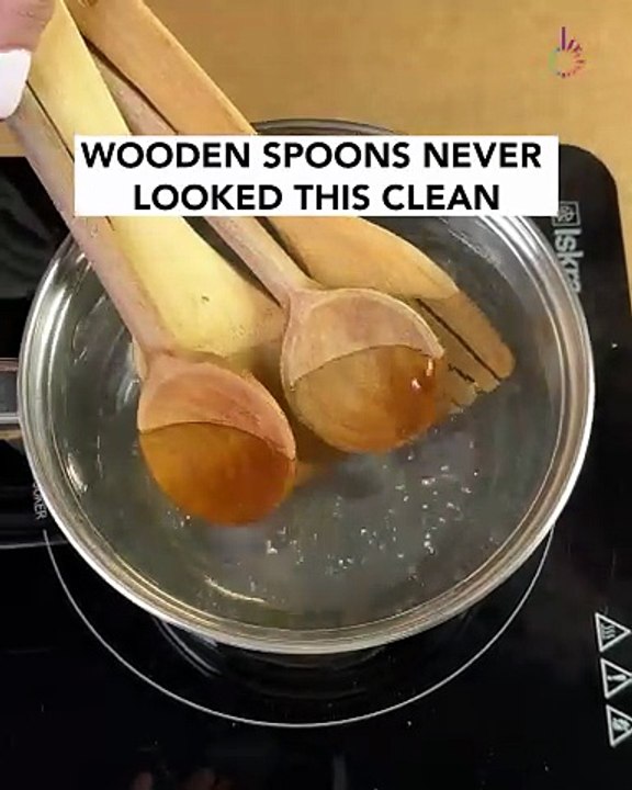 Wooden spoons never looked this clean 🧼👏