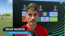 Óscar Valentín: "El barrio está como loco con el Rayo, ojalá podamos celebrarlo juntos"