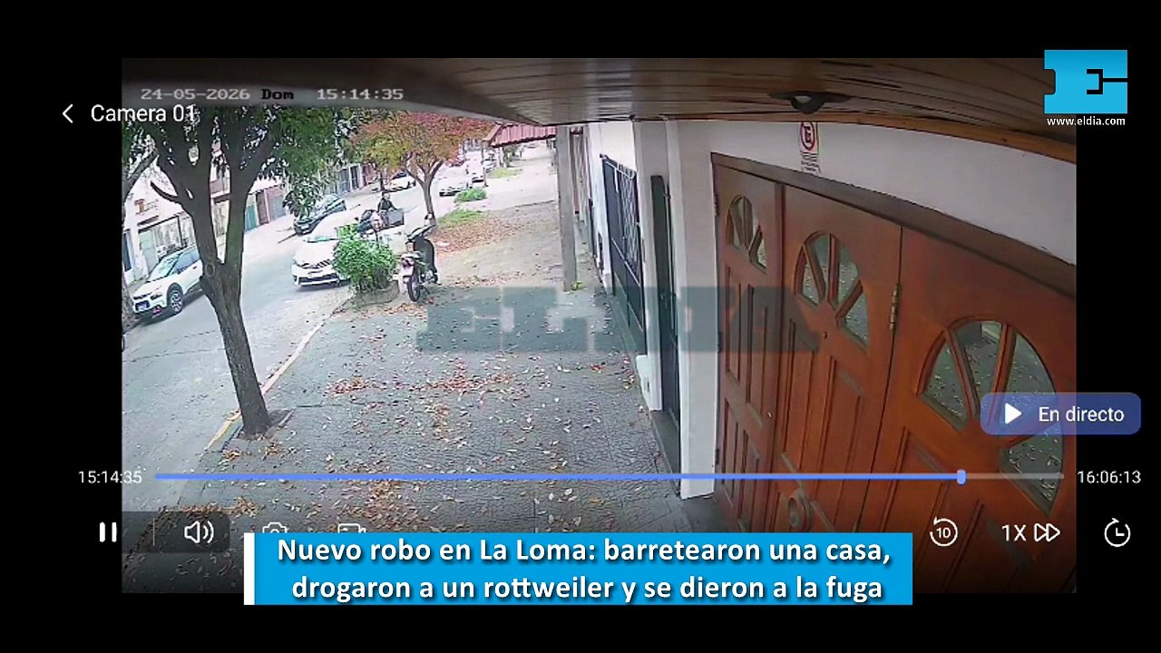Nuevo robo en La Loma: barretearon una casa, drogaron a un rottweiler y escaparon en un auto robado