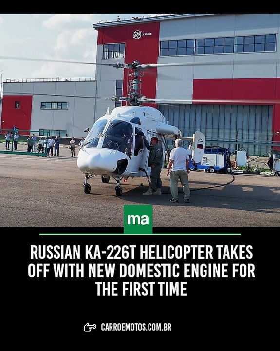 Russian Ka-226T helicopter takes off with new domestic engine for the first time