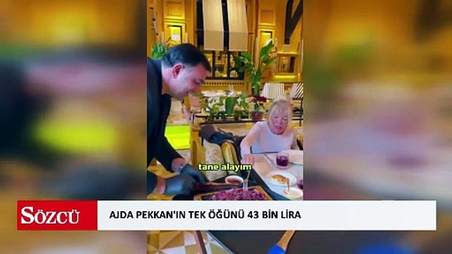 Ajda Pekkan'ın tek bir öğünü 43 bin lira
