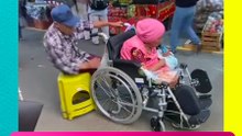 Abuelitos conmueven por la forma en que salen adelante en pareja