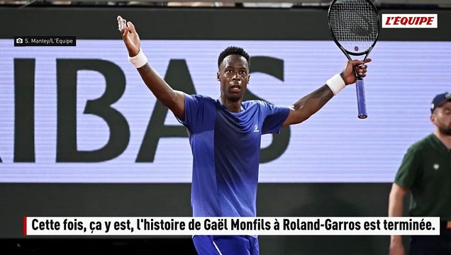 Gaël Monfils s'incline face à Hugo Gaston dès le premier tour de Roland-Garros et fait ses adieux au tournoi - Tennis - Roland-Garros