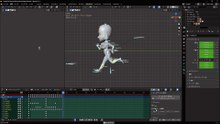 blender animation Walk and Run