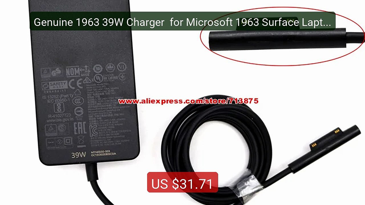 Genuine 1963 39W Charger  for Microsoft 1963 Surface Laptop Go... -- Hot Deal 2026 | Limited Offer!