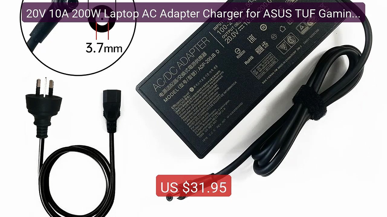 20V 10A 200W Laptop AC Adapter Charger for ASUS TUF Gaming A17 FA70... -- Top Rated 2026 | Buy Now!