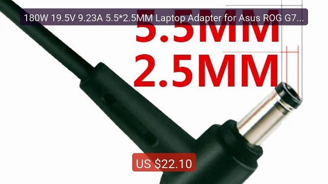180W 19.5V 9.23A 5.5*2.5MM Laptop Adapter for Asus ROG G75 G75... Hot Deal 2026 | Limited Offer!