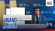 FPRRD, pinayagan ng ICC Trial Chamber III na huwag dumalo sa status conference bukas, May 27 | Unang Balita