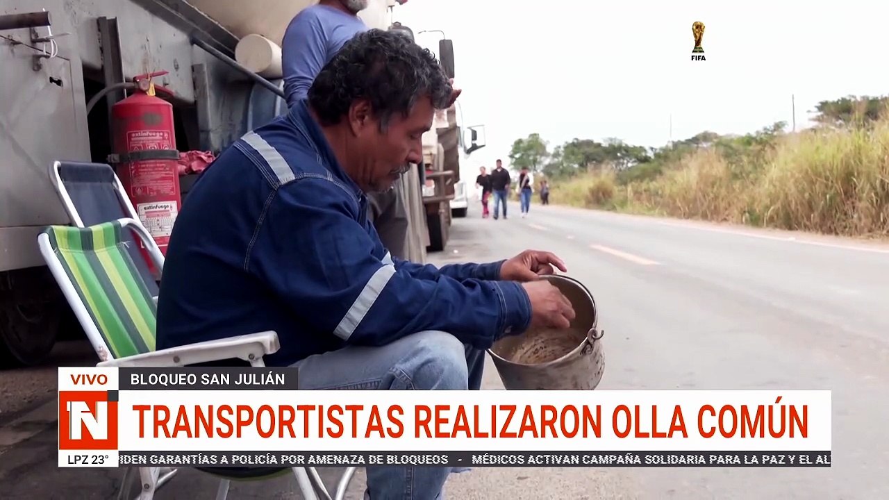 TRANSPORTISTAS REALIZARON OLLA COMÚN