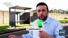Novos pontos de ônibus começam a ser instalados em Cascavel
