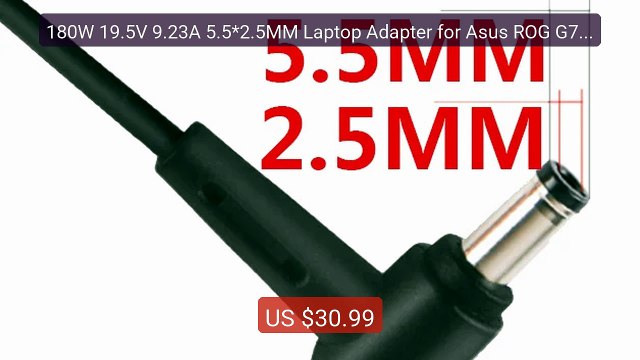 180W 19.5V 9.23A 5.5*2.5MM Laptop Adapter for Asus ROG G75 G75... Best Buy 2026 | Great Quality!