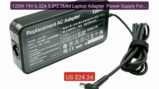 120W 19V 6.32A 5.5*2.5MM Laptop Adapter Power Supply For TOSHIBA A... Top Rated 2026 | Buy Now!
