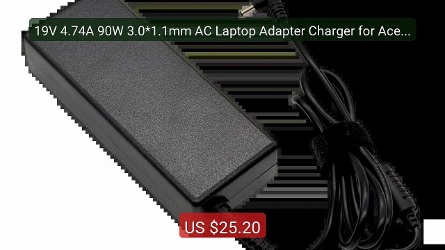 19V 4.74A 90W 3.0*1.1mm AC Laptop Adapter Charger for Acer Asp... Hot Deal 2026 | Limited Offer!