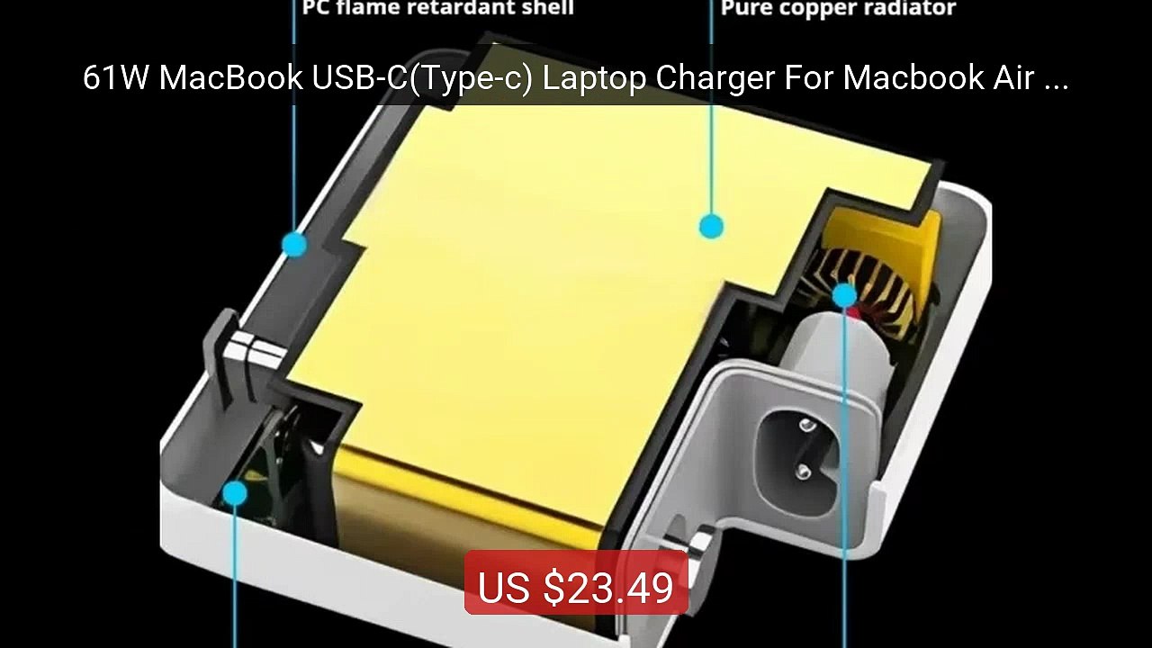 61W MacBook USB-C(Type-c) Laptop Charger For Macbook Air A233... -- Amazing Value 2026 | Must Have!