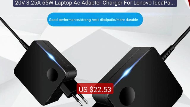 20V 3.25A 65W Laptop Ac Adapter Charger For Lenovo IdeaPad S34... Best Buy 2026 | Great Quality!