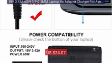 19V 3.42A 65W 5.5*2.5MM Laptop Ac Adapter Charger For Asus X45... -- Best Buy 2026 | Great Quality!