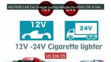 HELPERS LAB Car Charger Laptop Adapter for ASUS 19V 4.74A 3.42... -- Hot Deal 2026 | Limited Offer!