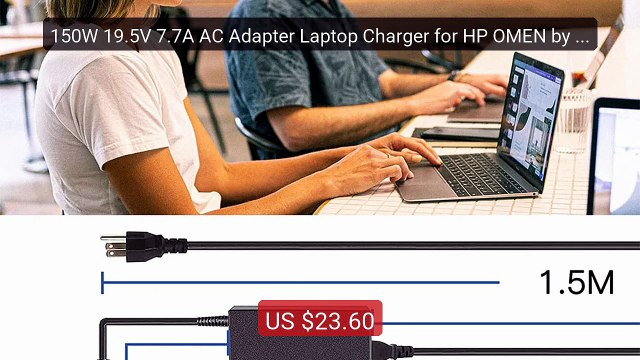 150W 19.5V 7.7A AC Adapter Laptop Charger for HP OMEN by 15 17,ZBo... Best Deal 2026 | Shop Now!