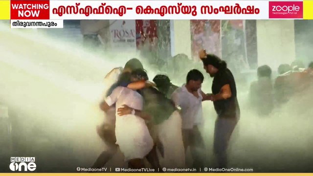 പാളയത്ത് തെരുവ് യുദ്ധം; കേരള സർവകലാശാല തെരഞ്ഞെടുപ്പിന് പിന്നാലെ SFI - KSU വൻ സംഘർഷം