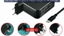 65W 45W TYPE-C Laptop Ac Adapter Charger For HP EliteBook x36... -- Amazing Value 2026 | Must Have!