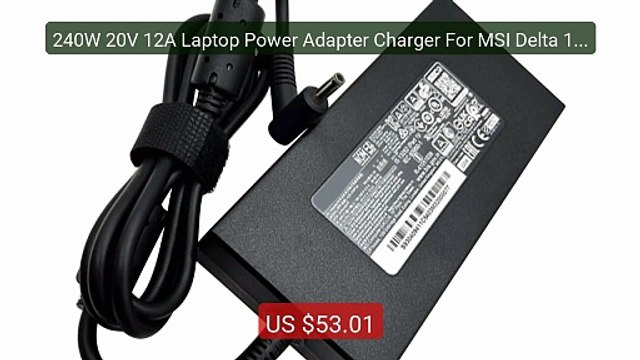 240W 20V 12A Laptop Power Adapter Charger For MSI Delta 15 15 A5EF... Best Deal 2026 | Shop Now!