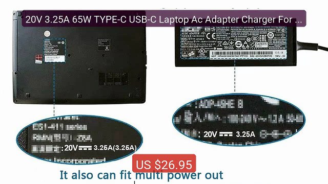 20V 3.25A 65W TYPE-C USB-C Laptop Ac Adapter Charger For Lenov... Best Buy 2026 | Great Quality!