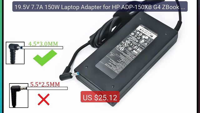 19.5V 7.7A 150W Laptop Adapter for HP ADP-150XB G4 ZBook 15... Top Pick 2026 | Unbeatable Price!